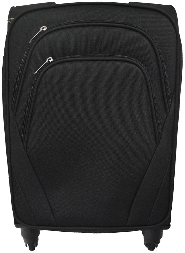 Main image of Alta 27" Soft-Sided Expandable 4-Wheel Luggage with 2 Front Zip Pockets - Black