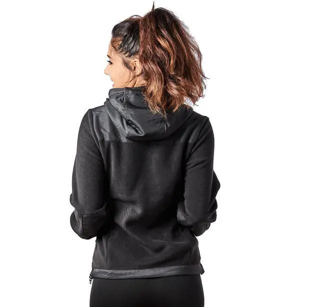 Alt view image 4 of 7 - Alta Women's Two-Tone Full-Zip Fleece Jacket - Black/Pink - X-Large