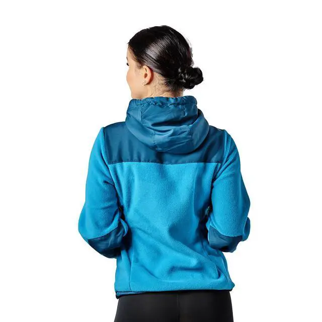 Alt view image 6 of 7 - Alta Women's Two-Tone Full-Zip Fleece Jacket - Teal/Peacock - Medium