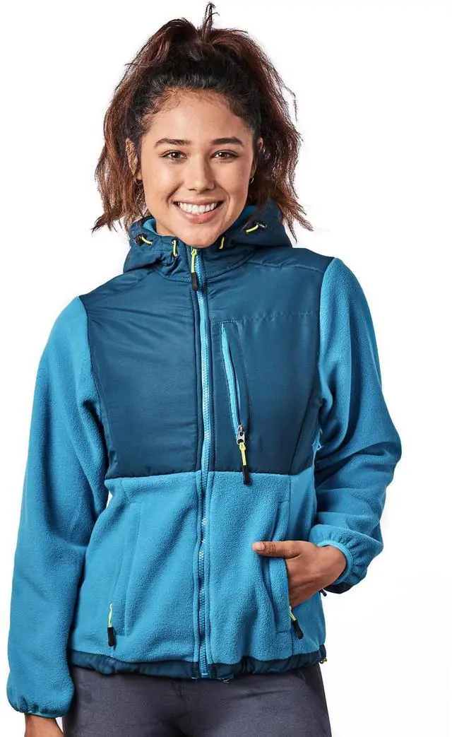 Main image of Alta Women's Two-Tone Full-Zip Fleece Jacket - Teal/Peacock - Medium