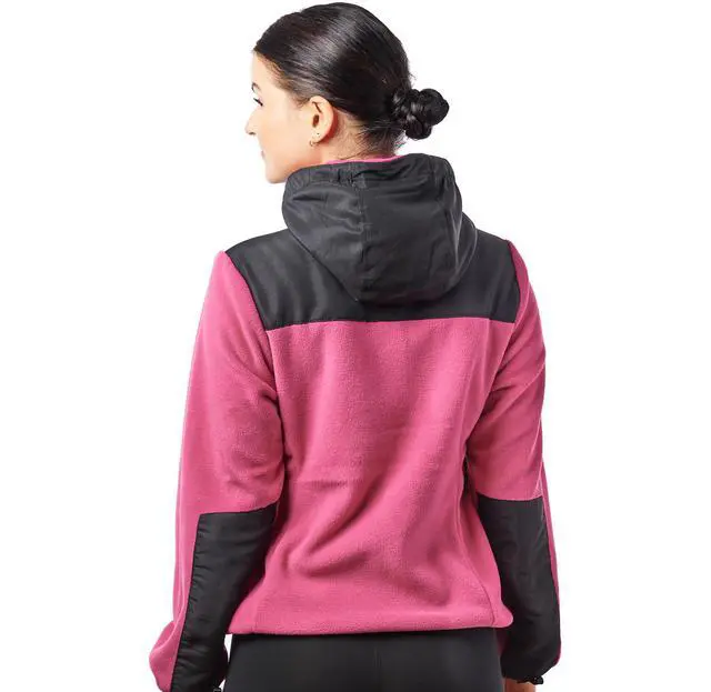 Alt view image 6 of 7 - Alta Women's Two-Tone Full-Zip Fleece Jacket - Pink/Black - Small