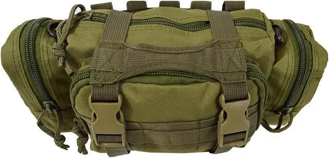 Alt view image 3 of 4 - Every Day Carry TC15 Nylon Deployment Bag w/ Molle Straps - OD Green