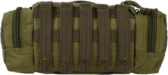 Alt view image 4 of 4 - Every Day Carry TC15 Nylon Deployment Bag w/ Molle Straps - OD Green