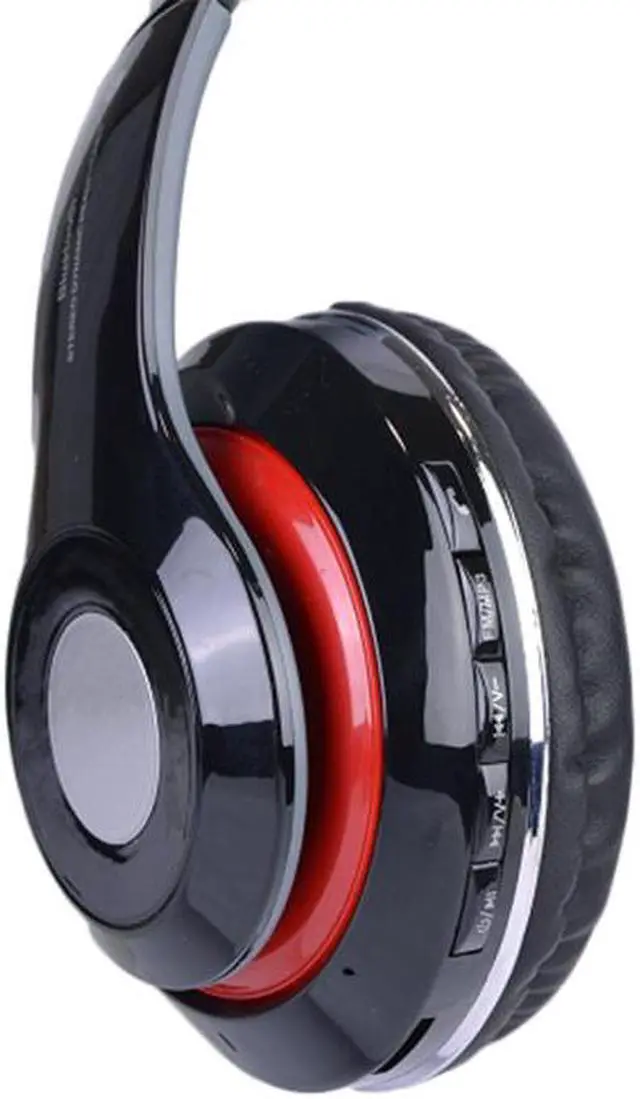 Alt view image 2 of 7 - Bluetooth Wireless with Mic FM Tuner Memory Card Slot Over Ear Headset Headphone