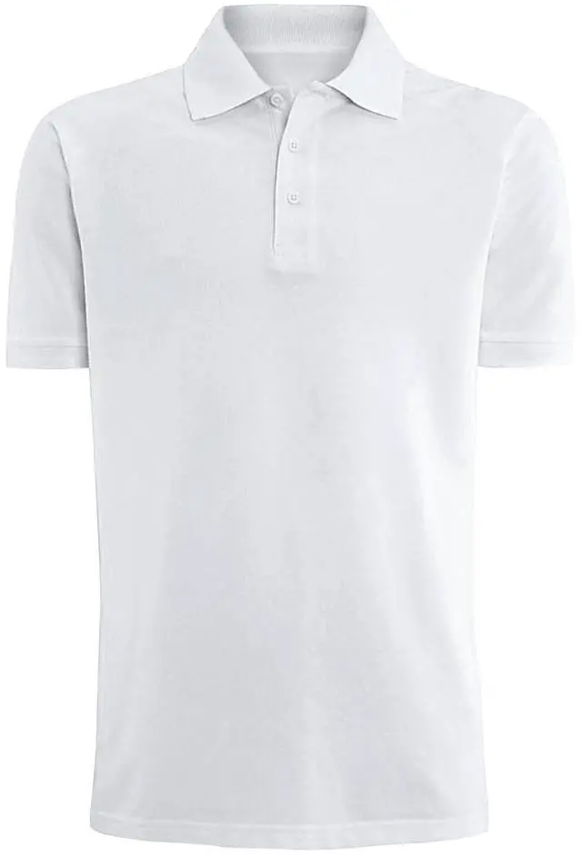 Main image of Alta Fashion Designer Mens Classic Fit Polo Short Sleeve Shirt, White, M