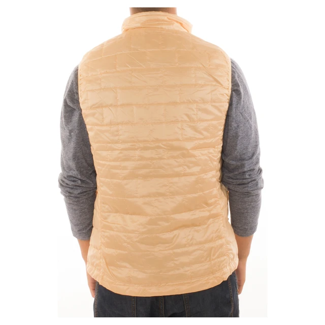 Alt view image 4 of 7 - Men's Puffer Quilted Water Repellent Full Zipper Packable Vest Jacket Coat - Cream - Large