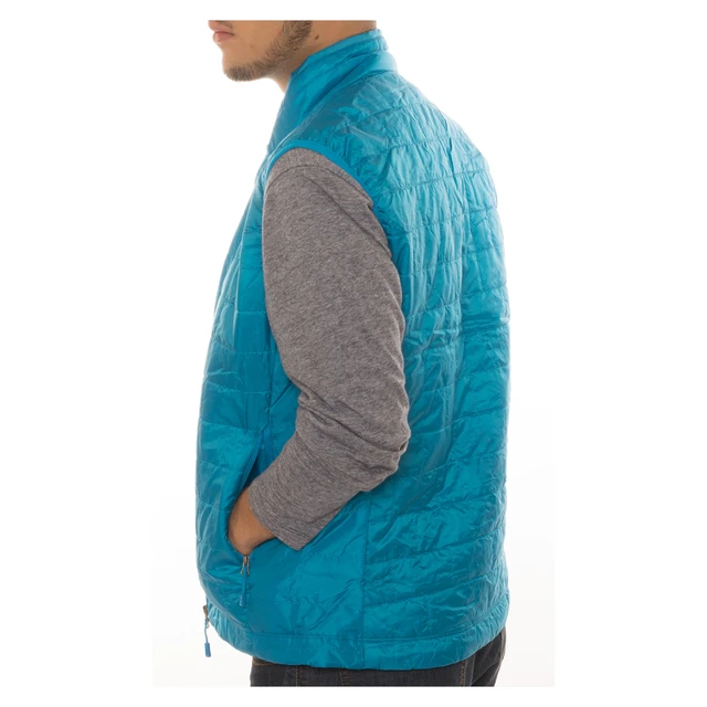 Alt view image 3 of 7 - Men's Puffer Quilted Water Repellent Full Zipper Packable Vest Jacket Coat - Teal - Small