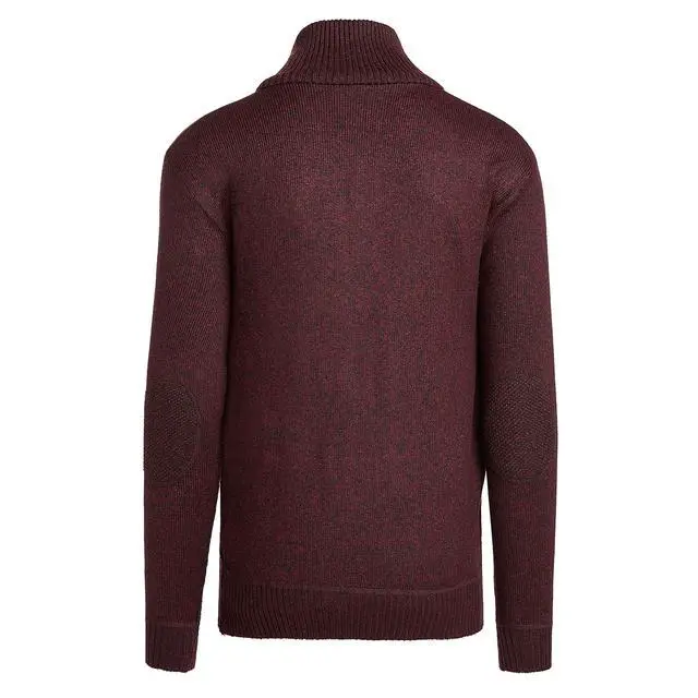 Alt view image 3 of 6 - Alta Men's Casual Long Sleeve Half-Zip Mock Neck Sweater - Red Jacket - XXL