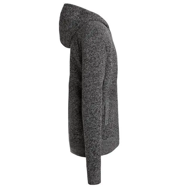 Alt view image 2 of 6 - Alta Men's Fleece Lined Casual Full-Zip Pocket Sweater Jacket - Gray Hoodie -XXL