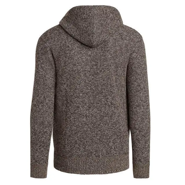 Alt view image 3 of 6 - Alta Men's Fleece Lined Casual Full-Zip Pocket Sweater Jacket - Brown Hoodie - S