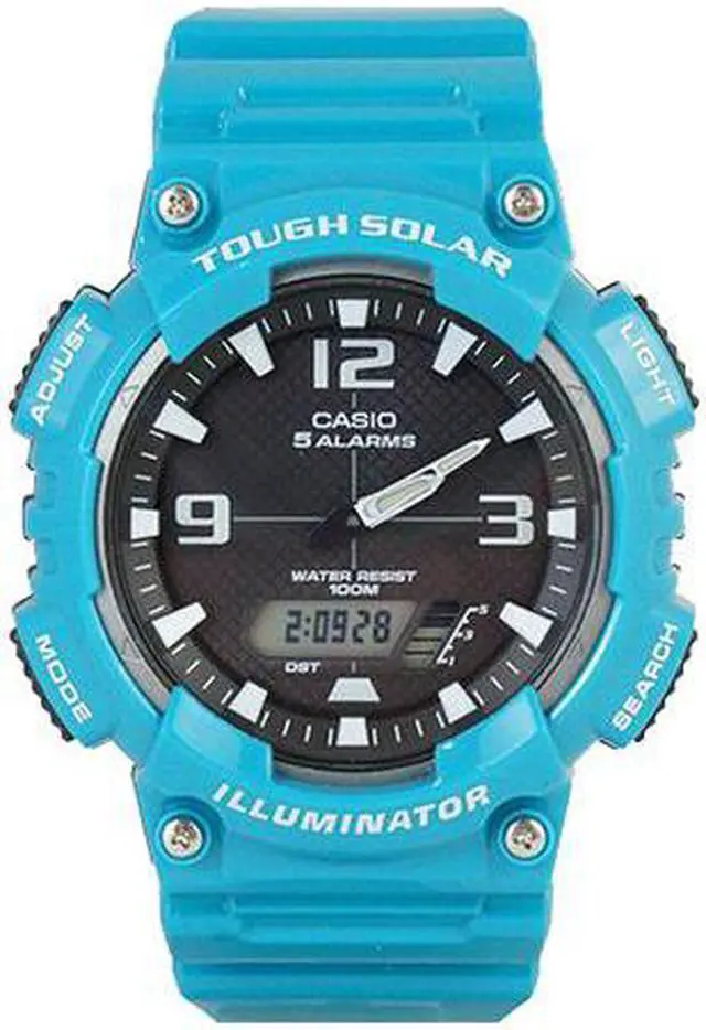 Alt view image 9 of 20 - CASIO AQS810W-3AV Ana Digi Solar Watch