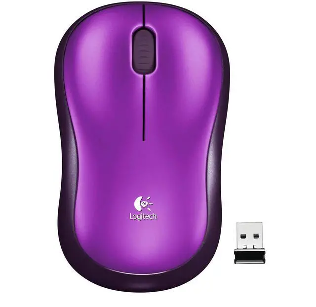 Main image of Logitech M185 2.4GHz 3 Button Wireless USB Optical Scroll Mouse - Vivid Purple