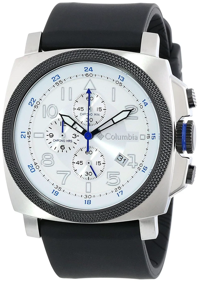 Main image of Columbia Chronograph PDX Dial Men's Watch 100m Water-Resistant CA101-100 - White
