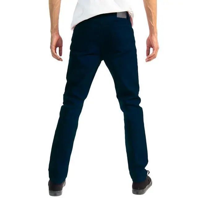 Alt view image 2 of 6 - Alta Designer Fashion Mens Slim Fit Skinny Denim Jeans - Navy - Size 34