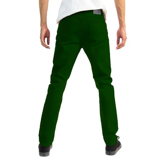 Alt view image 2 of 6 - Alta Designer Fashion Mens Slim Fit Skinny Denim Jeans - Green - Size 32