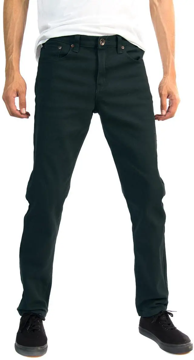 Main image of Alta Designer Fashion Mens Slim Fit Skinny Denim Jeans - Charcoal - Size 40