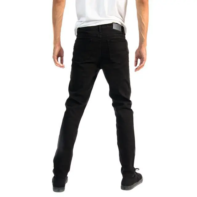 Alt view image 2 of 7 - Alta Designer Fashion Mens Slim Fit Skinny Denim Jeans - Black - Size 40