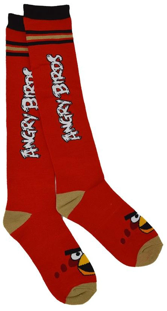 Main image of Angry Birds Rovio 1 Pair Knee High Socks - Size 9 - 11
