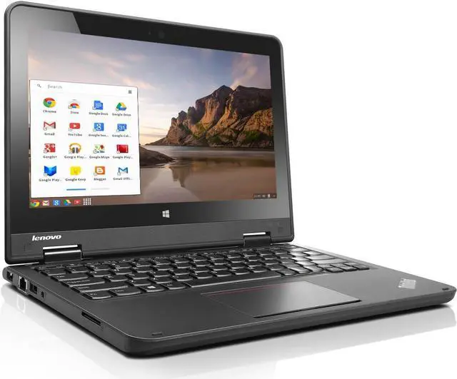 Alt view image 2 of 3 - Lenovo ThinkPad 11.6" Chromebook Laptop Intel Celeron Quad Core 1.83GHz 16GB 4GB