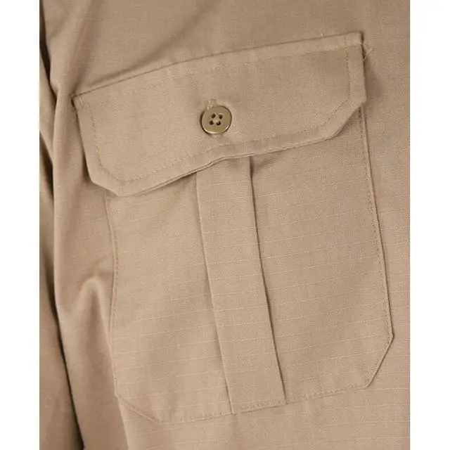 Alt view image 3 of 4 - Propper Tactical Wrinkle Resistant Dress Shirt-Short Sleeve-Sheriff's Brown-XXXL