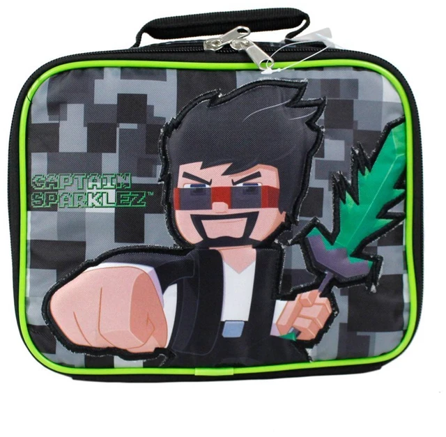 Main image of Captain Sparklez Tube Heroes Digi Duo 9.5" Insulated Lunch Box Bag Kids School