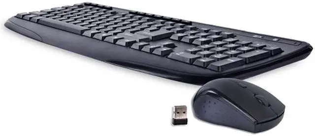 Alt view image 2 of 9 - Bornd M610 Water Resistant 104 Key Wireless Keyboard and Optical Mouse Kit