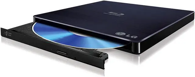 Alt view image 2 of 5 - LG 6x Blu-Ray Rewriter 8x DVD RW USB 2.0 Slim External Disc Drive - BP50NB40