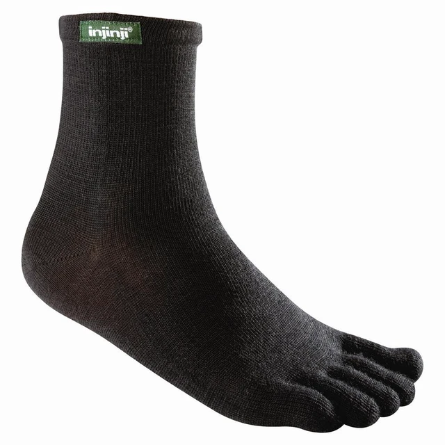 Main image of Injinji Outoor Lightweight Quarter Run Training Socks - Slate - XL