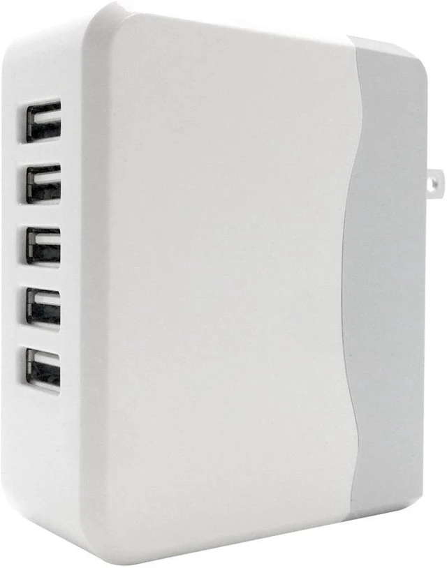 Alt view image 2 of 3 - Hype 5 Port Compact Travel USB Charging Station Folding Adapter Wall Charger