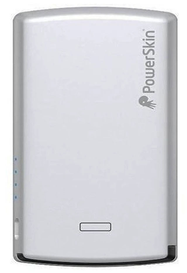 Main image of PowerSkin 4000mAh Rechargeable Battery Power w/ Built-In Micro USB Cable for Smartphones - Silver