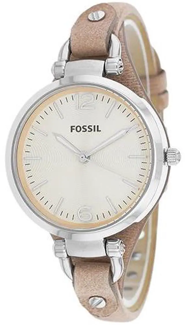Alt view image 7 of 12 - Fossil Georgia Beige Dial Sand Tan Leather Ladies Watch ES2830