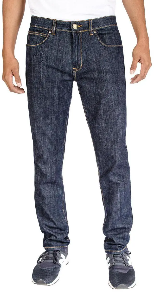 Main image of Alta Denim Men's Stretch Skinny Slim Fit 5-Pocket Fashion Jeans, Dark Blue Wash - 28 W x 30 L