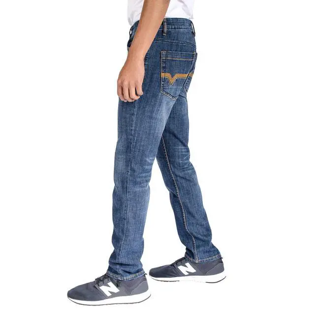 Alt view image 2 of 6 - Alta Denim Men's Stretch Skinny Slim Fit 5-Pocket Fashion Jeans, Indigo Medium Wash - 32 W x 32 L