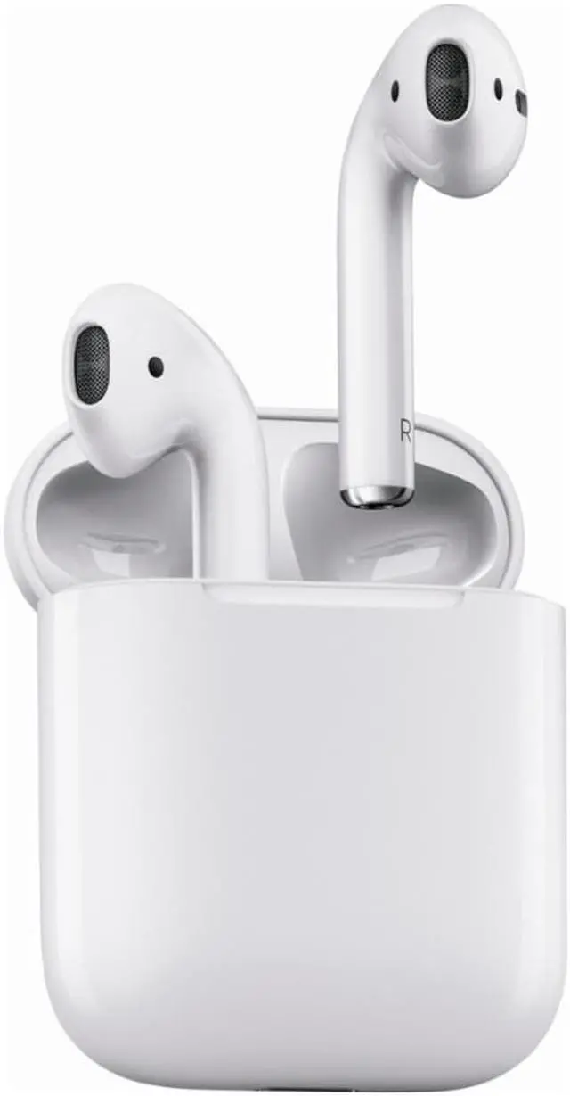Alt view image 8 of 13 - Apple MMEF2 AirPods Wireless Bluetooth Headphones