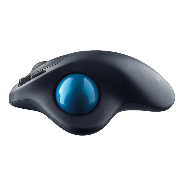 Alt view image 4 of 6 - Logitech M570 2.4GHz Wireless USB 5 Button Laser Trackball Ergonomic Mouse Gray