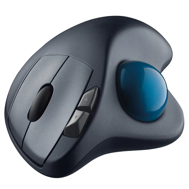 Alt view image 6 of 6 - Logitech M570 2.4GHz Wireless USB 5 Button Laser Trackball Ergonomic Mouse Gray