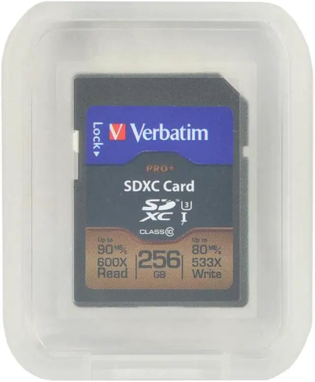 Alt view image 18 of 20 - Verbatim Memory Card SDXC 90MB/s Read Speed 256GB BK/GD 99141