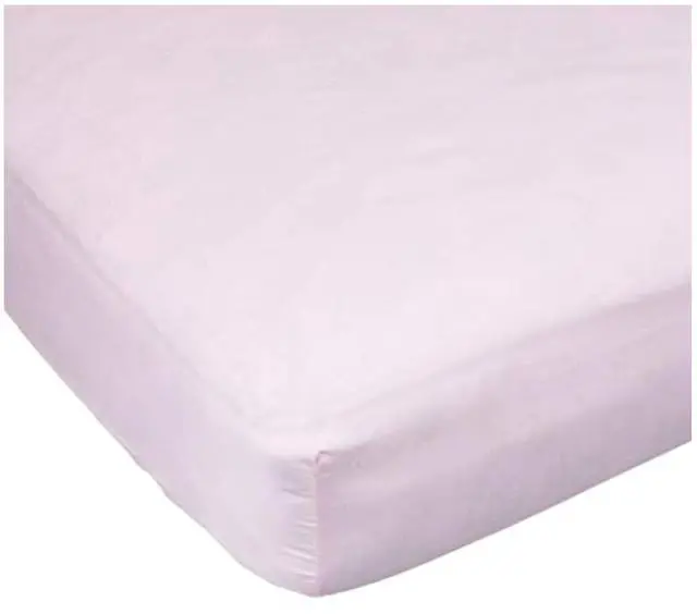 Main image of Carters Easy Fit Standard Crib Mattress Fitted, 100% Cotton Sheet - Pink
