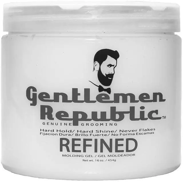 Main image of Gentlemen Republic 16oz Grooming Hard Hold & Shine Refined Mold Hair Styling Gel