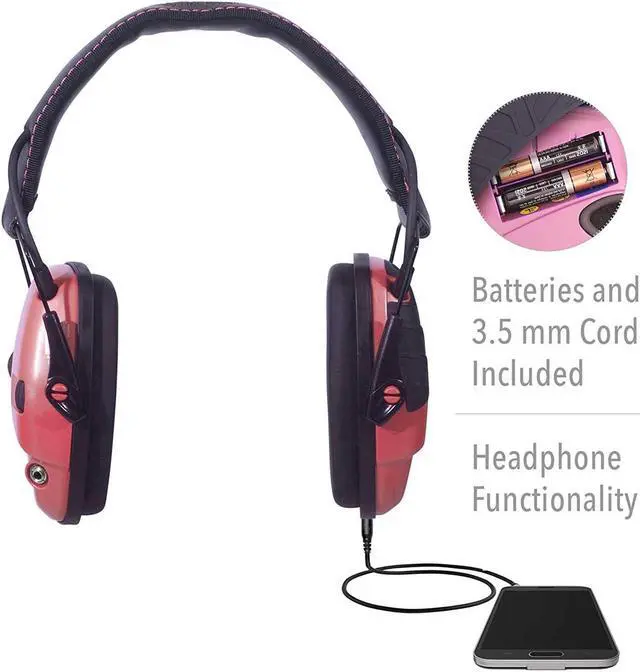 Alt view image 7 of 19 - HOWARD LEIGHT R-02523 HOWARD LEIGHT R-02523 Impact Sport Pink Electronic Earmuff