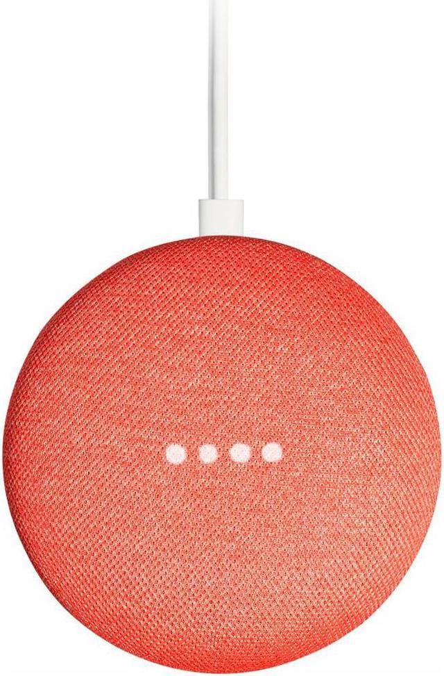 Alt view image 3 of 3 - Google Home Mini Hands-Free Smart Speaker and Voice Controlled Home Assistant - Red