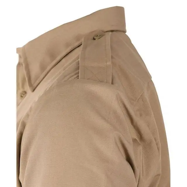 Alt view image 2 of 4 - Propper Tactical Wrinkle Resistant Dress Shirt-Short Sleeve-Sheriff's Brown-XXXL