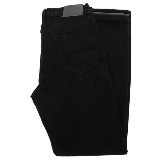 Alt view image 5 of 7 - Alta Designer Fashion Mens Slim Fit Skinny Denim Jeans - Black - Size 40