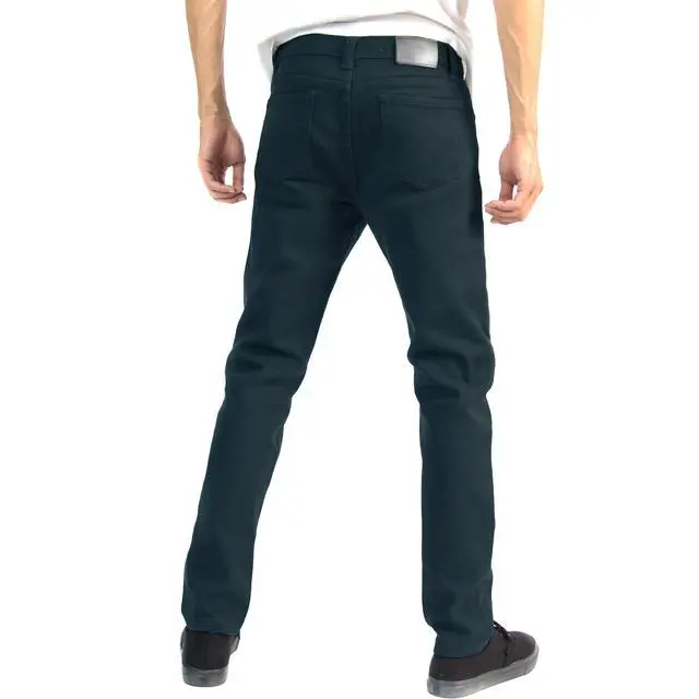 Alt view image 2 of 6 - Alta Designer Fashion Mens Slim Fit Skinny Denim Jeans - Charcoal - Size 40