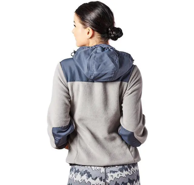 Alt view image 5 of 7 - Alta Women's Two-Tone Full-Zip Fleece Jacket - Light Grey/Steel - X-Large