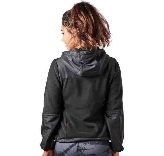 Alt view image 3 of 7 - Alta Women's Two-Tone Full-Zip Fleece Jacket - Black - Large