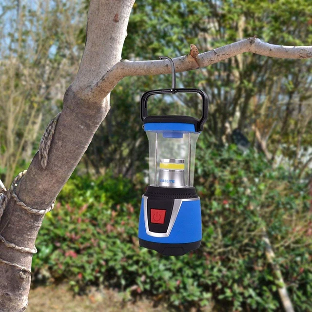 Alt view image 3 of 7 - Vibelite LED Camping Lantern Portable Rechargeable Outdoor Emergency Light Blue
