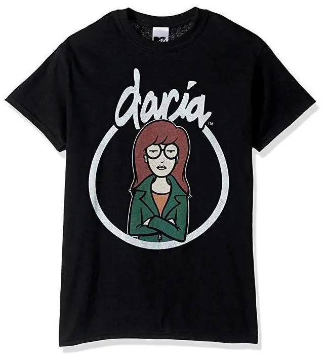 Main image of MTV Daria Short Sleeve Black Crewneck T-Shirt - Large