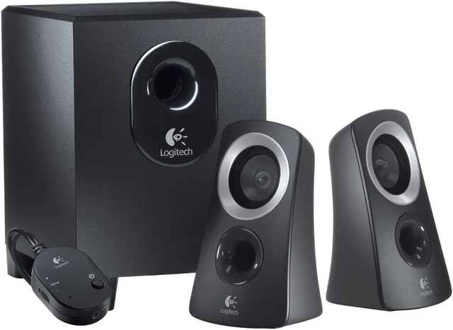 Main image of Logitech Z313 3 Piece 2.1 Channel Multimedia Speaker System - Black Silver