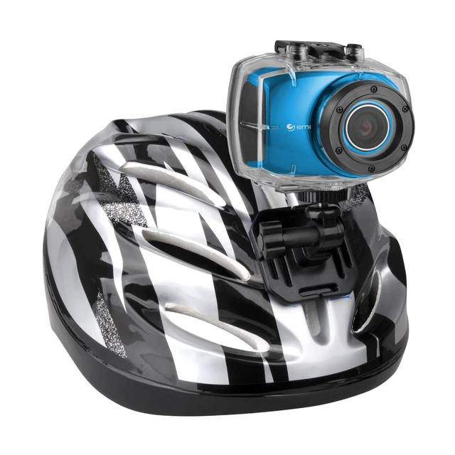 Alt view image 2 of 3 - Ematic SportsCam 1080p Full HD Waterproof Touchscreen Action 5MP Camera - Blue